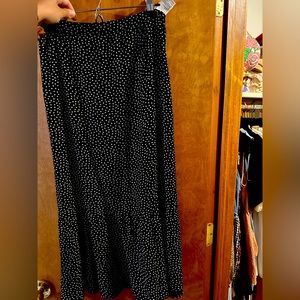 Abercrombie and Fitch long polka dot skirt